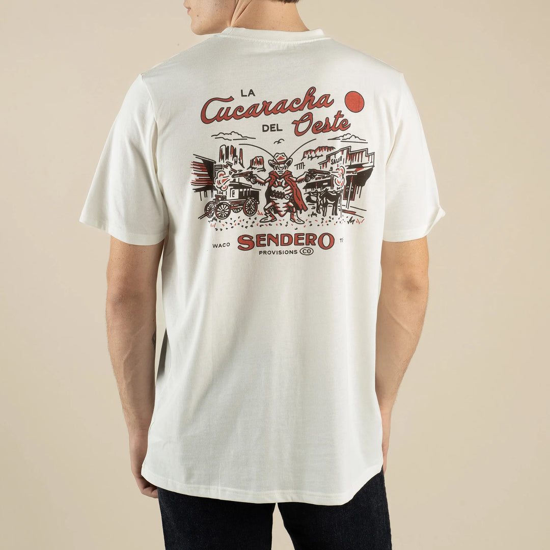 Sendero Men's La Cucaracha T-Shirt - Vintage White - Sun Diego Boardshop