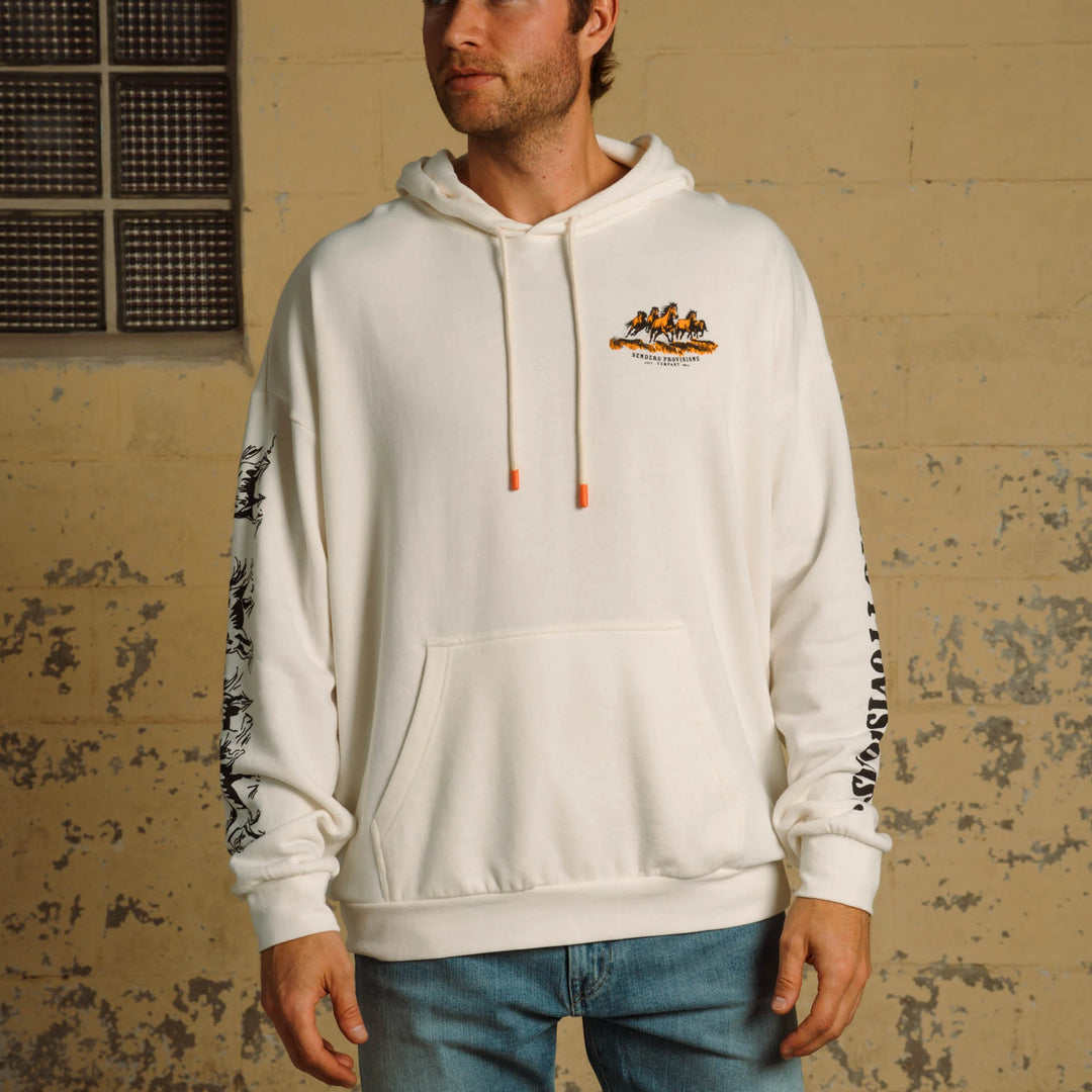 Sendero Men's Monanatana Hoodie - Vintage White - Sun Diego Boardshop