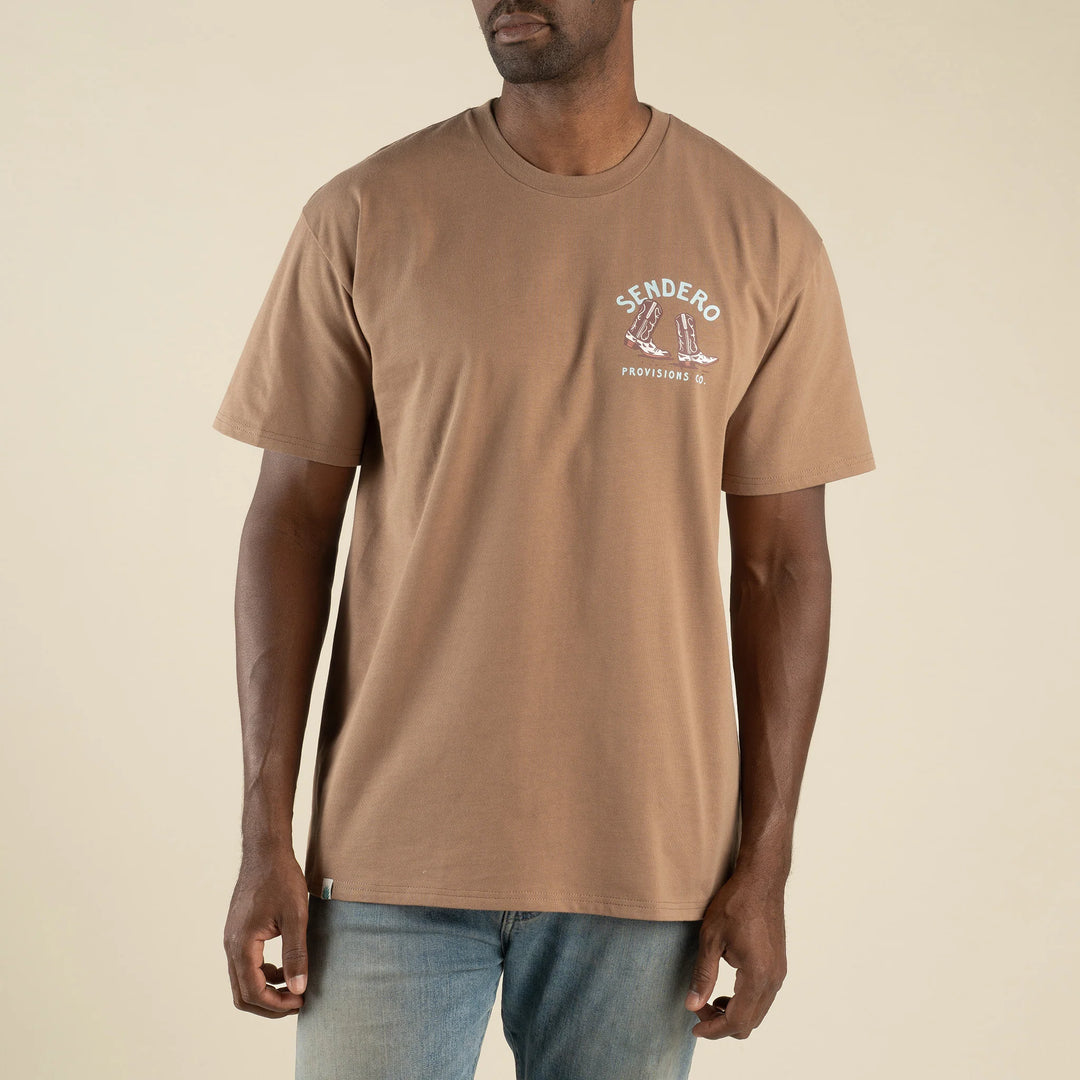 Sendero Men's High Stepper Vintage T-Shirt - Light Brown - Sun Diego Boardshop