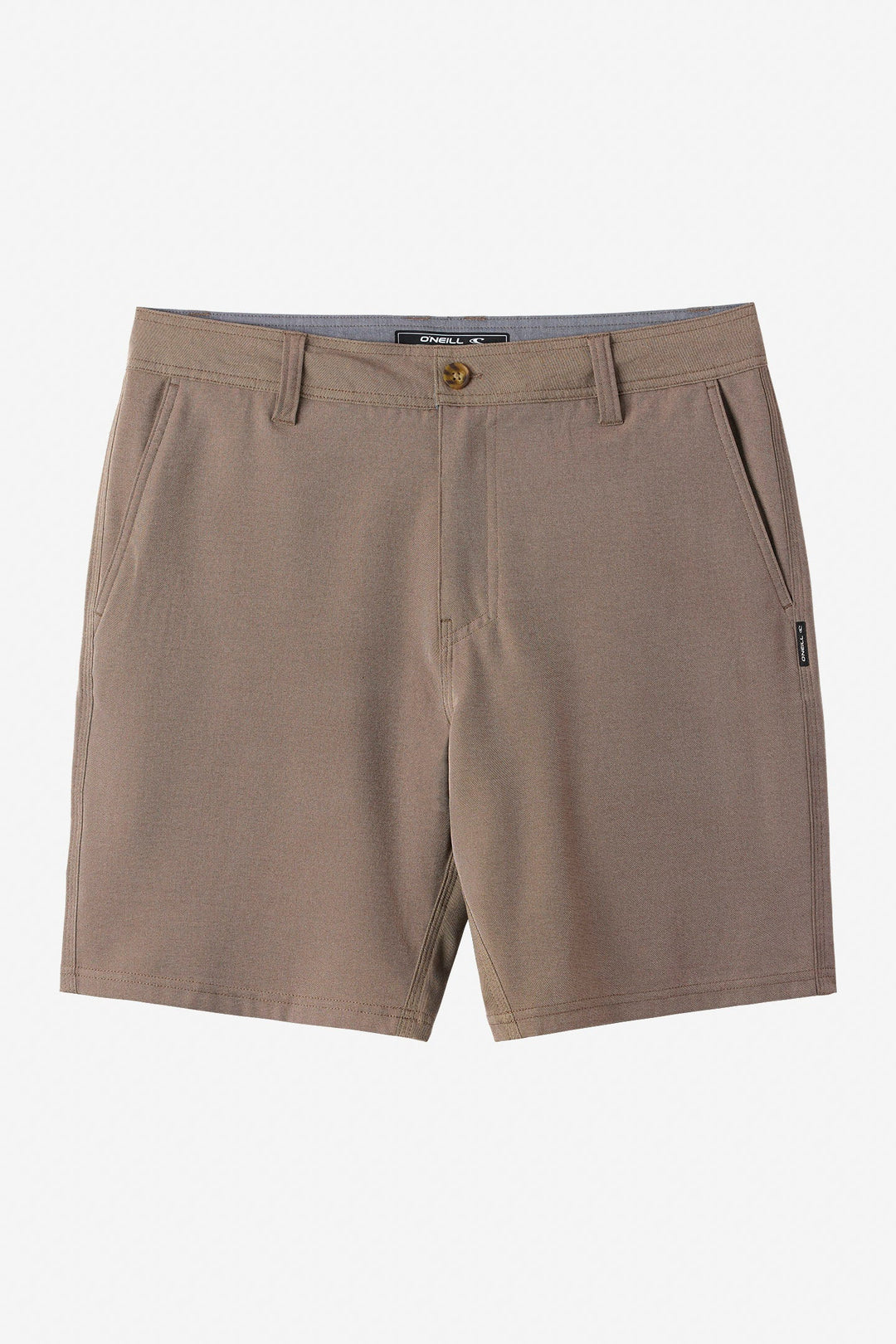 O'Neill RESERVE LIGHT CHECK 19" HYBRID SHORTS - BROWN - Sun Diego Boardshop