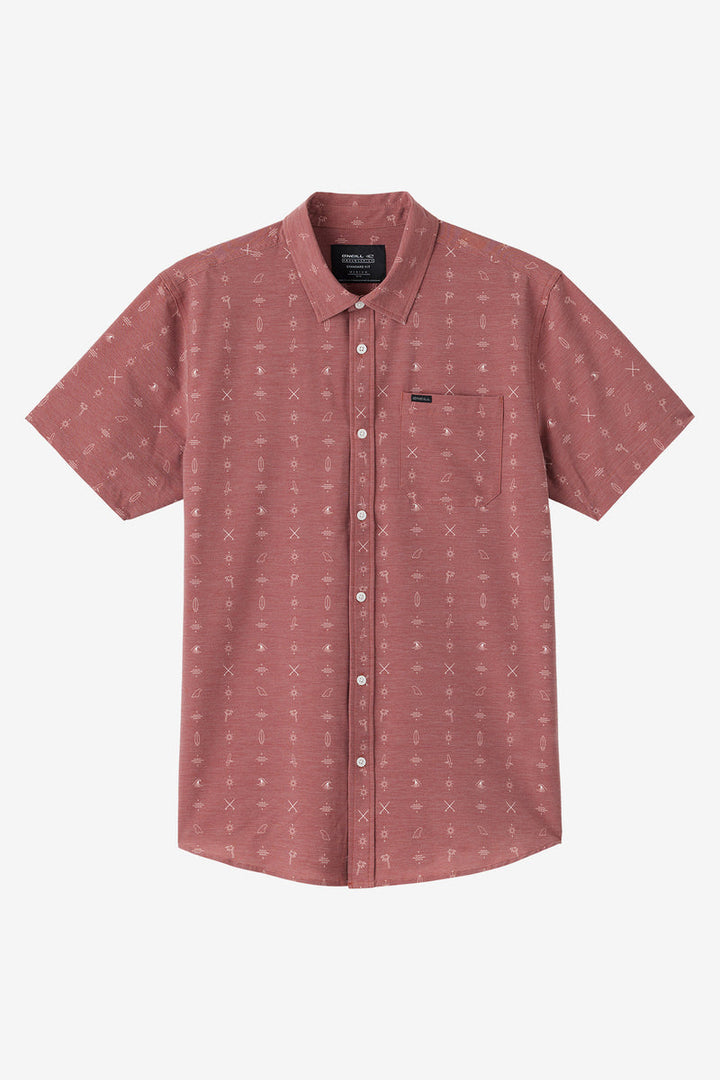 ONeill TRVLR UPF TRAVERSE STANDARD FIT SHIRT - MAHOGANY - Sun Diego Boardshop