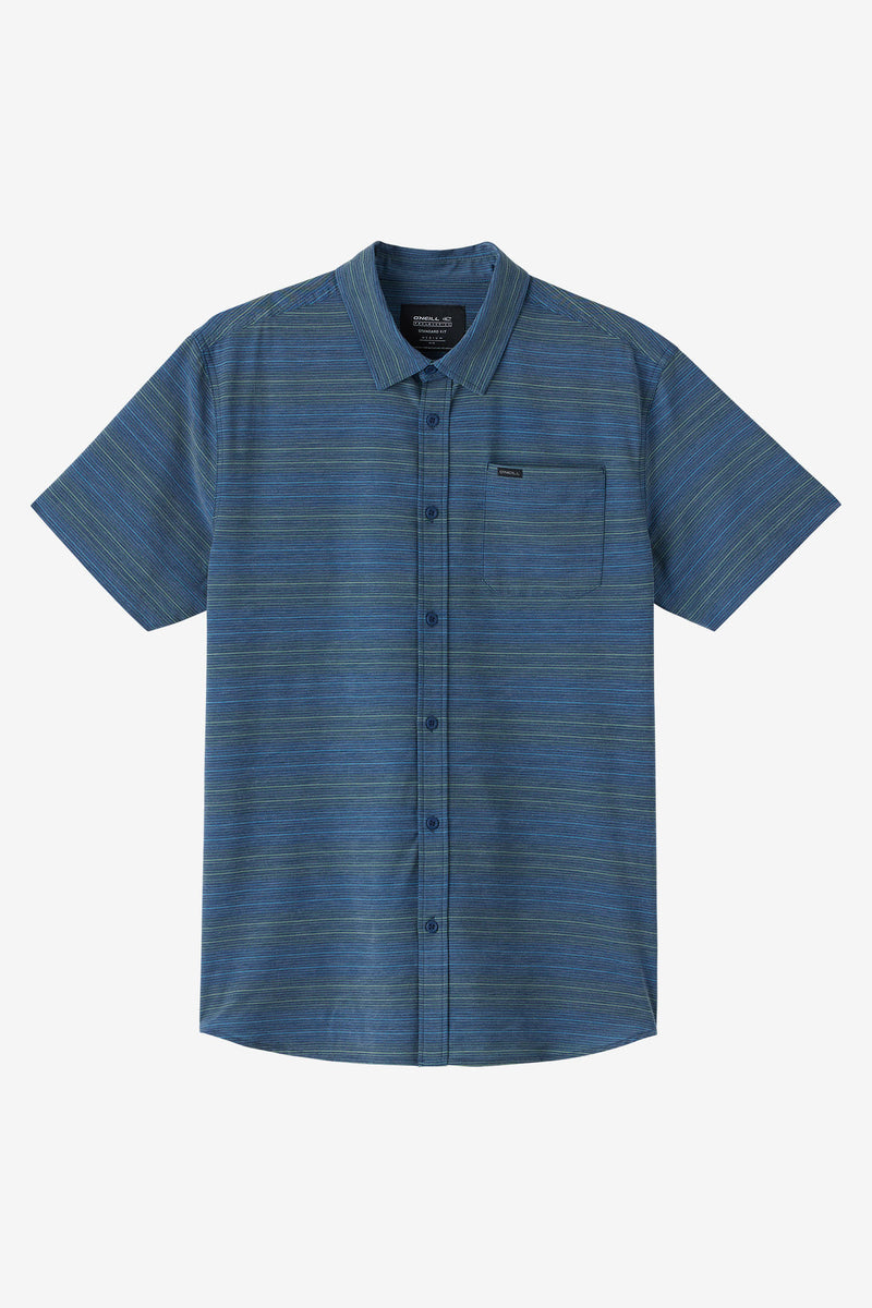 ONeill TRVLR UPF TRAVERSE STRIPE STANDARD FIT SHIRT - NAVY - Sun Diego Boardshop