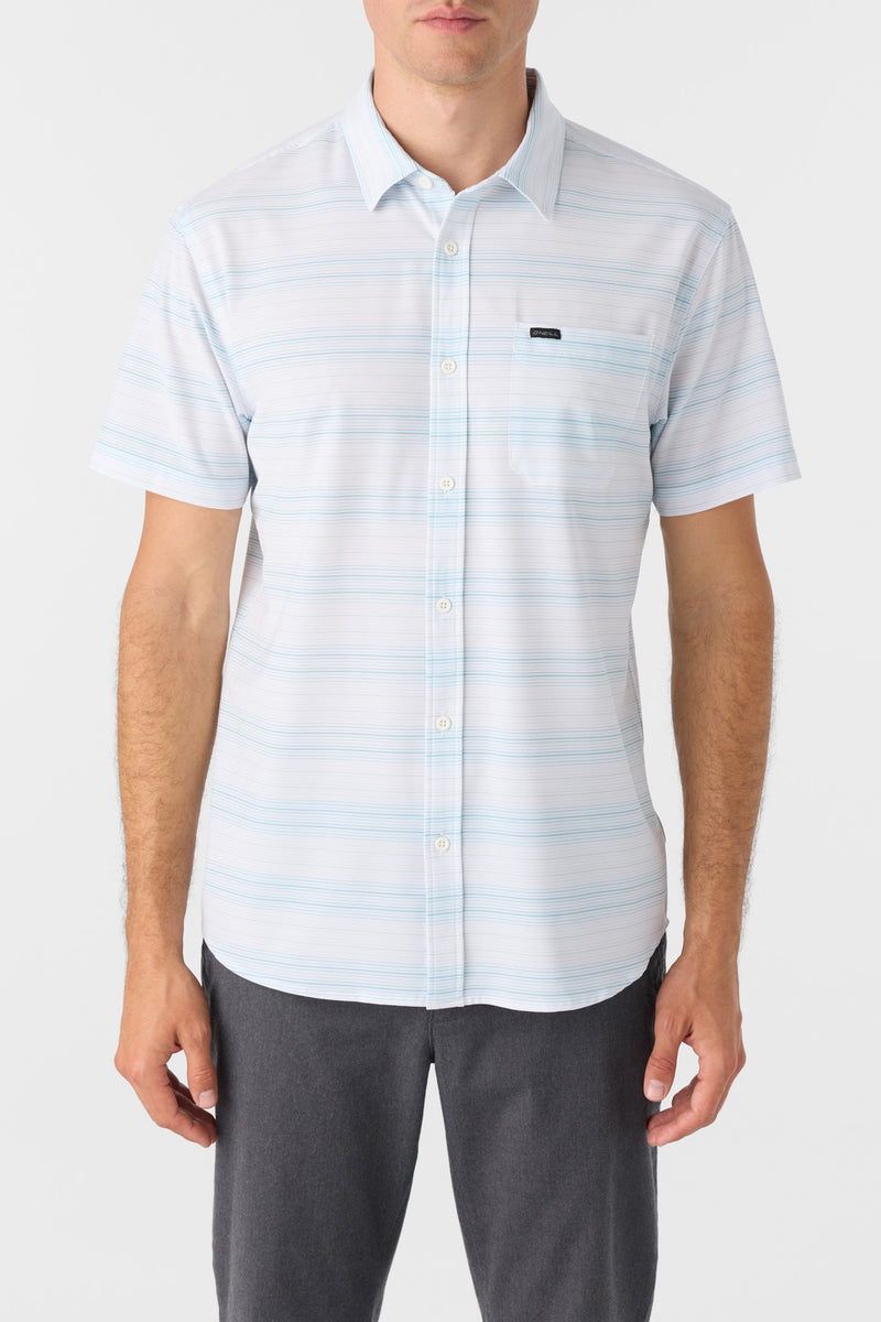 ONeill TRVLR UPF TRAVERSE STRIPE STANDARD FIT SHIRT - WHITE 2 - Sun Diego Boardshop