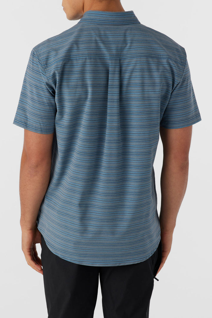 O`Neill TRVLR UPF TRAVERSE STRIPE STANDARD FIT SHIRT - GREY - Sun Diego Boardshop