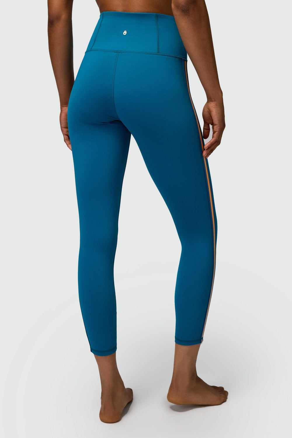 Spiritual Gangster Ada Dream Tech Side Stripe Legging - Dark Turquoise - Sun Diego Boardshop