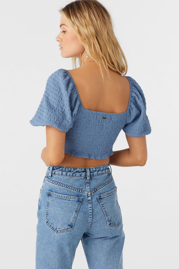 O`Neill POLLY TEXTURED KNIT CROP TOP - INFINITY - Sun Diego Boardshop