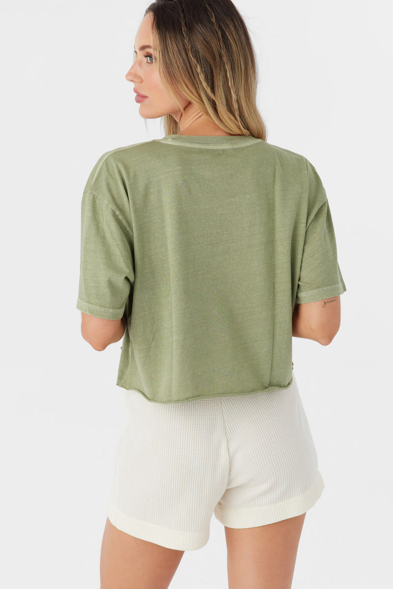O`Neill PEACE FLOWER TEE - OIL GREEN - Sun Diego Boardshop