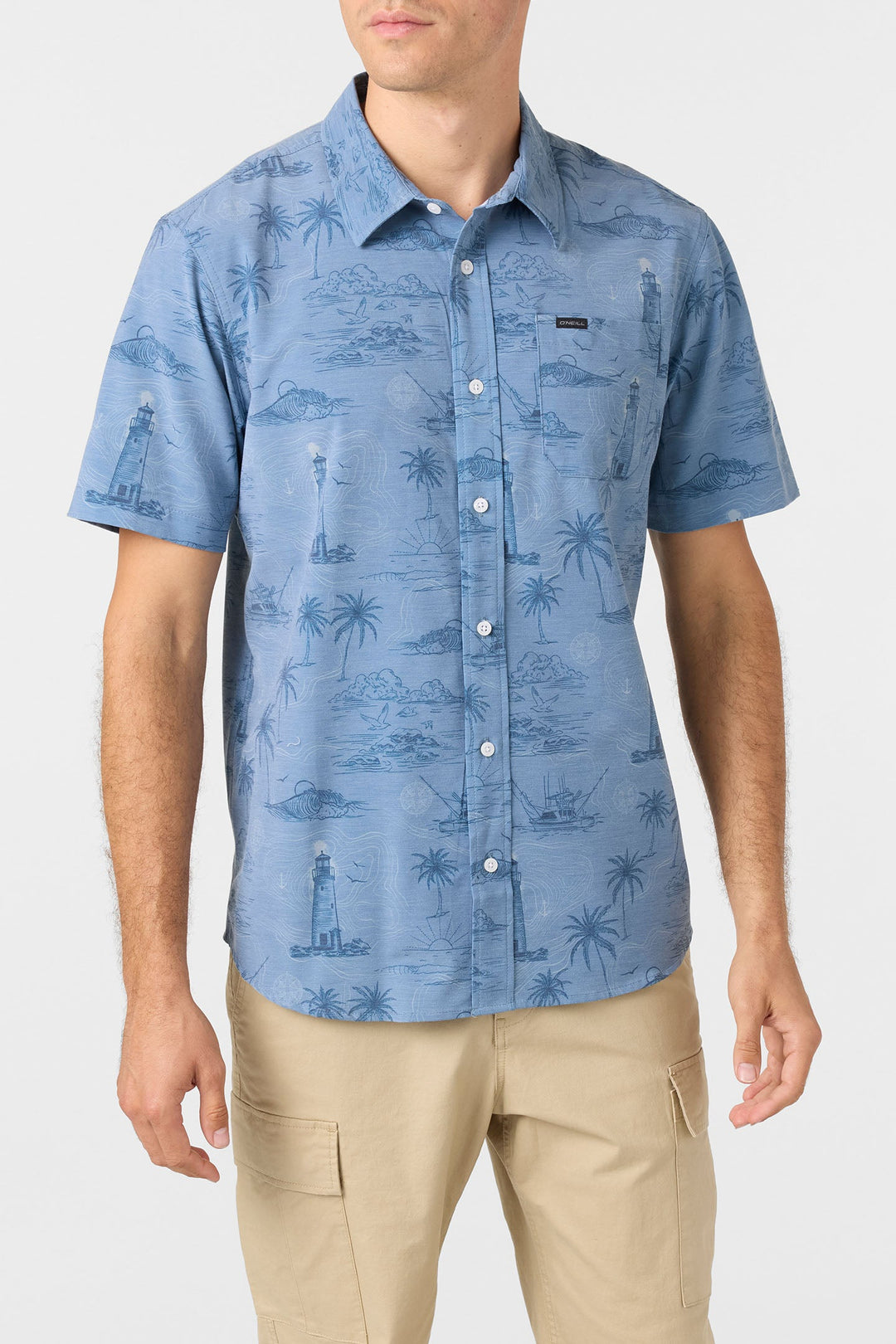 O`Neill Trvlr Upf Traverse Relaxed Fit Shirt - Blue Mirage - Sun Diego Boardshop
