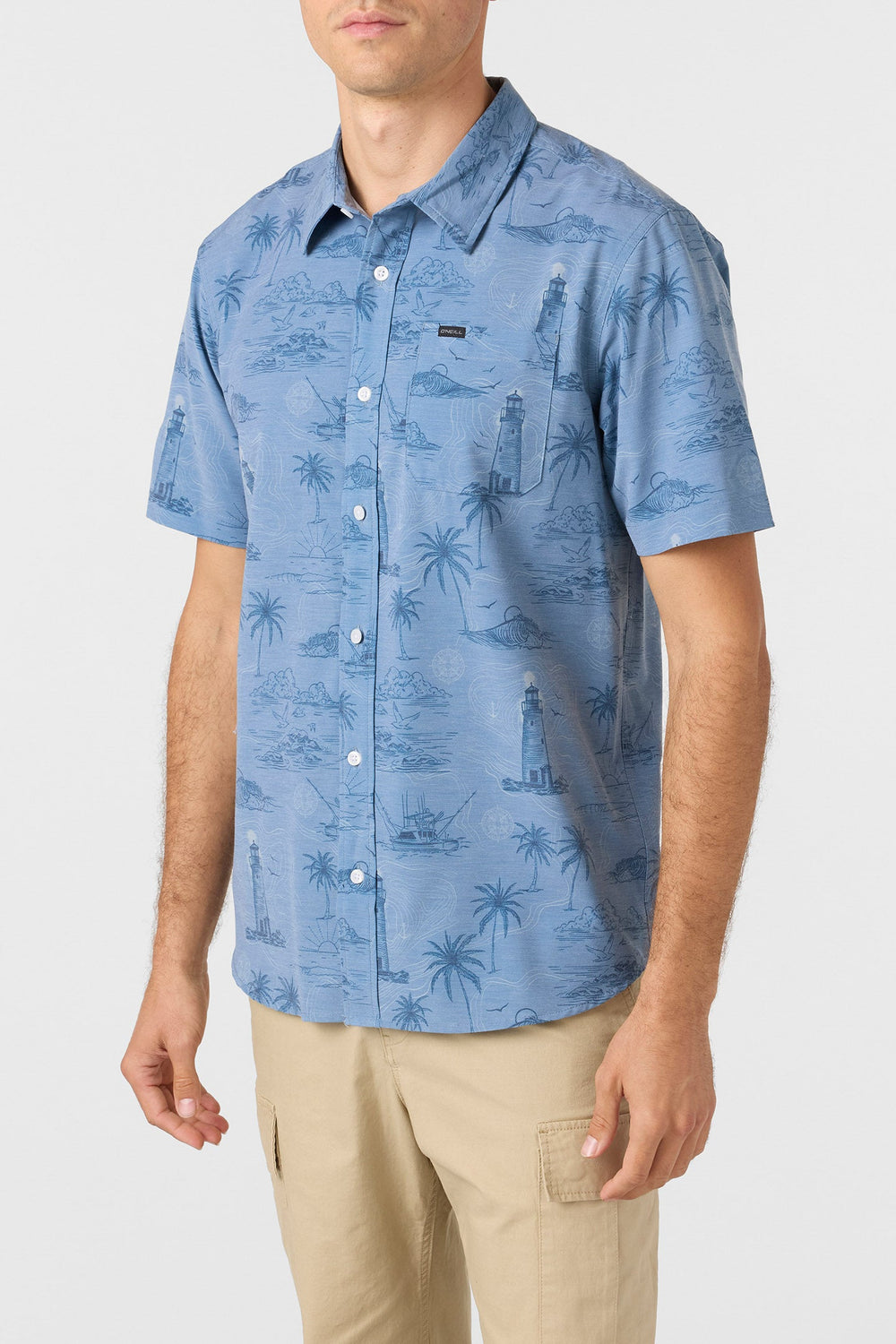 O`Neill Trvlr Upf Traverse Relaxed Fit Shirt - Blue Mirage - Sun Diego Boardshop