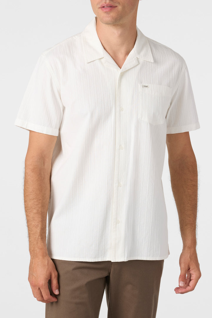 O'Neill OG ECO STRIPE STANDARD SHIRT - WHITE - Sun Diego Boardshop