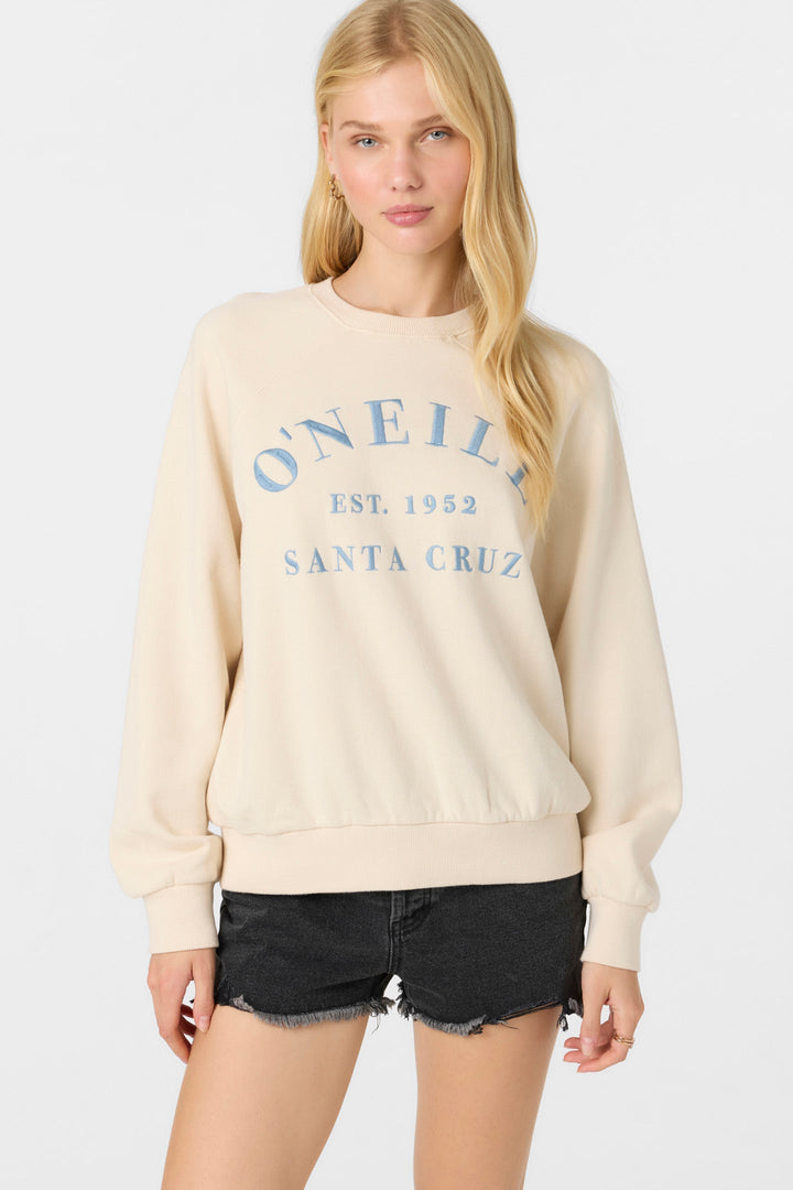 O'Neill BOARDWALK CREWNECK FLEECE - TAPIOCA - Sun Diego Boardshop