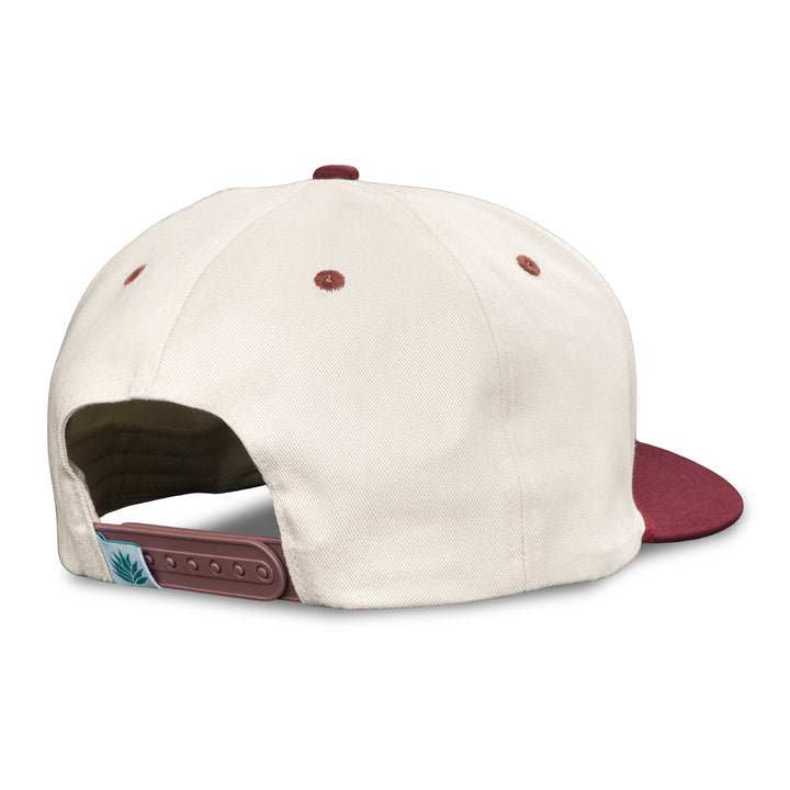 Sendero Structured Logo Hat - CREAM/MAROON - Sun Diego Boardshop