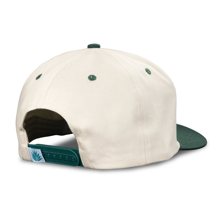 Sendero Structured Logo Hat - CREAM/GREEN - Sun Diego Boardshop