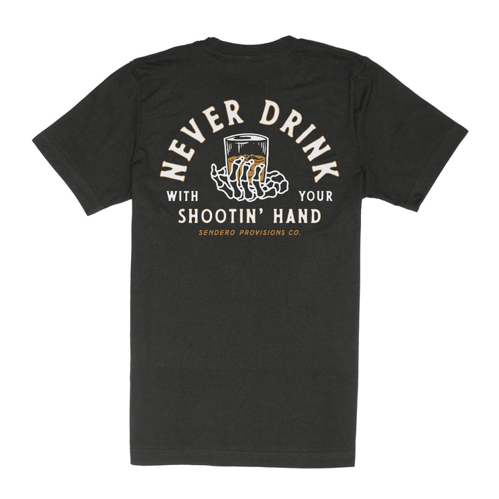 Sendero Shootin' Hand T-Shirt - BLACK - Sun Diego Boardshop