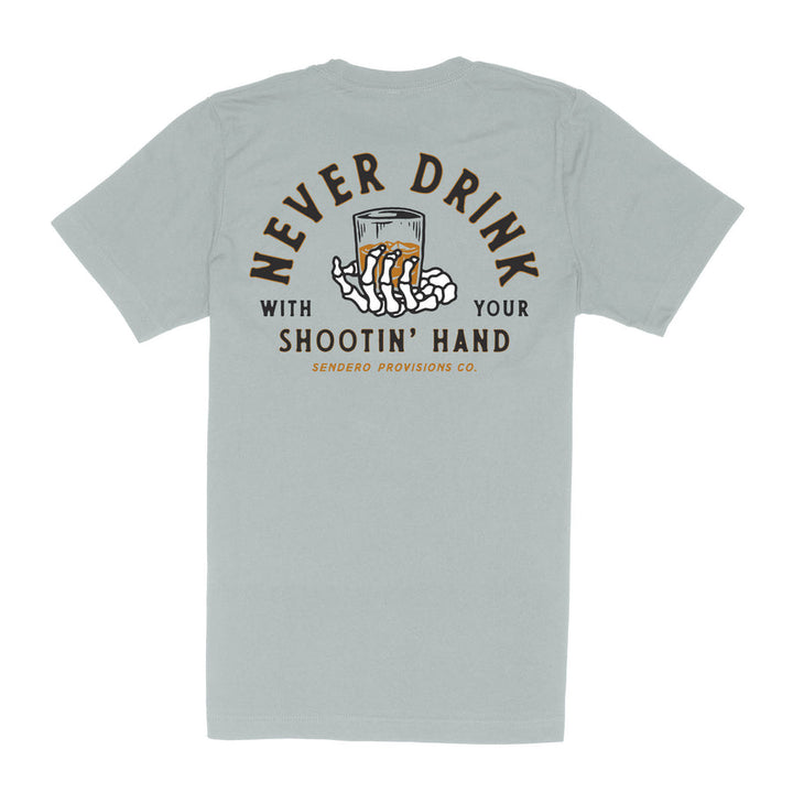 Sendero Shootin' Hand T-Shirt - Big Sky Blue - Sun Diego Boardshop
