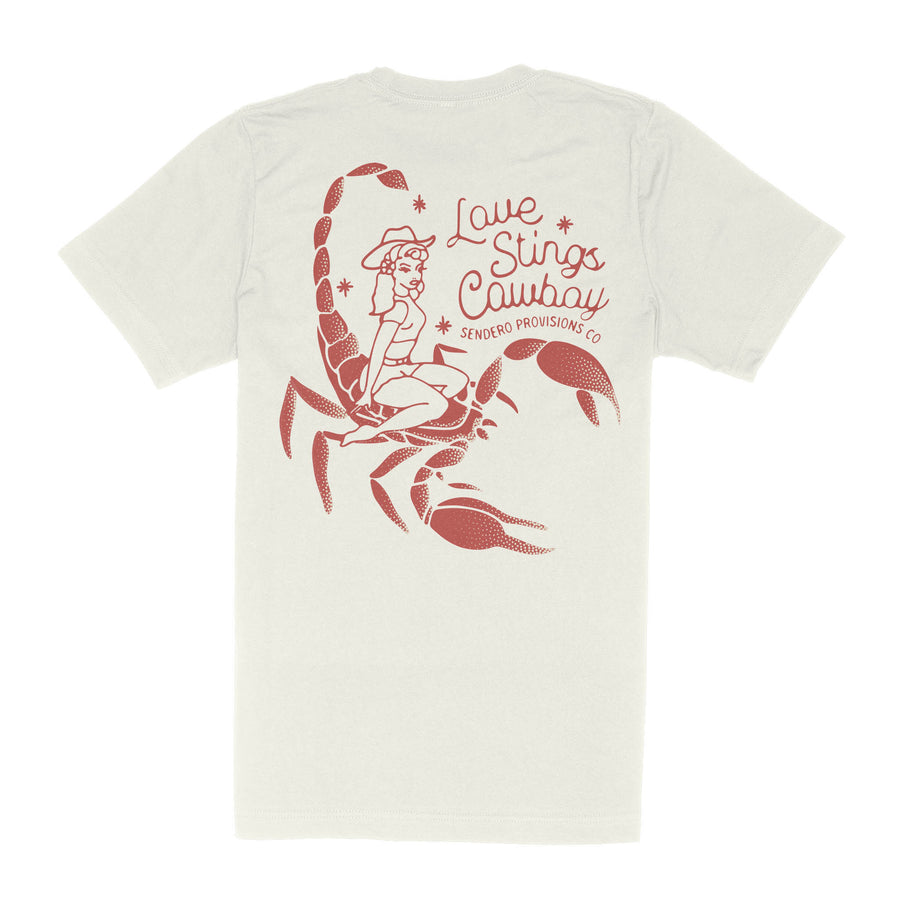 Sendero Love Stings T-Shirt - Vintage White - Sun Diego Boardshop
