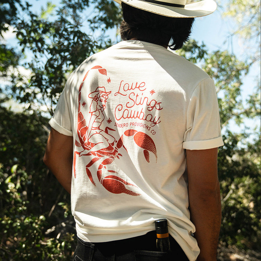 Sendero Love Stings T-Shirt - Vintage White - Sun Diego Boardshop