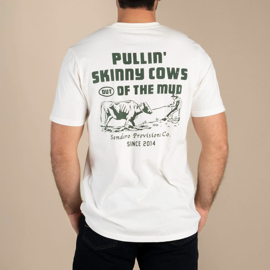 Sendero Skinny Cows T-Shirt - Vintage White - Sun Diego Boardshop