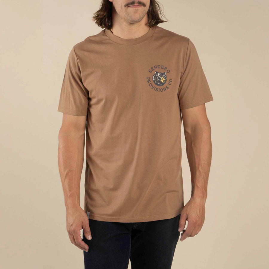 Sendero Bear T-Shirt - Light Brown - Sun Diego Boardshop