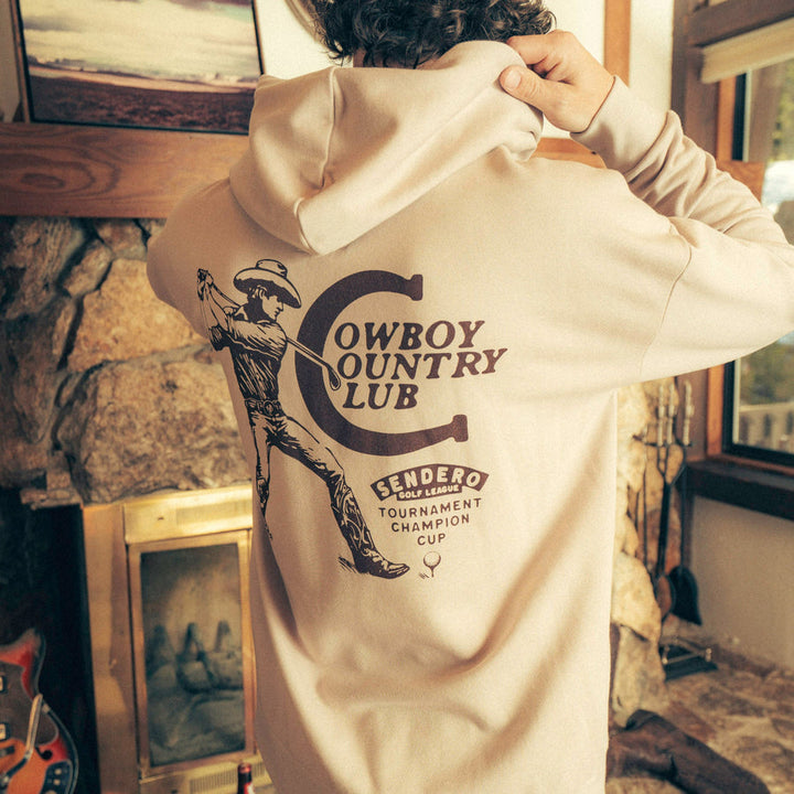 Sendero Cowboy Country Club Hoodie - Sand - Sun Diego Boardshop