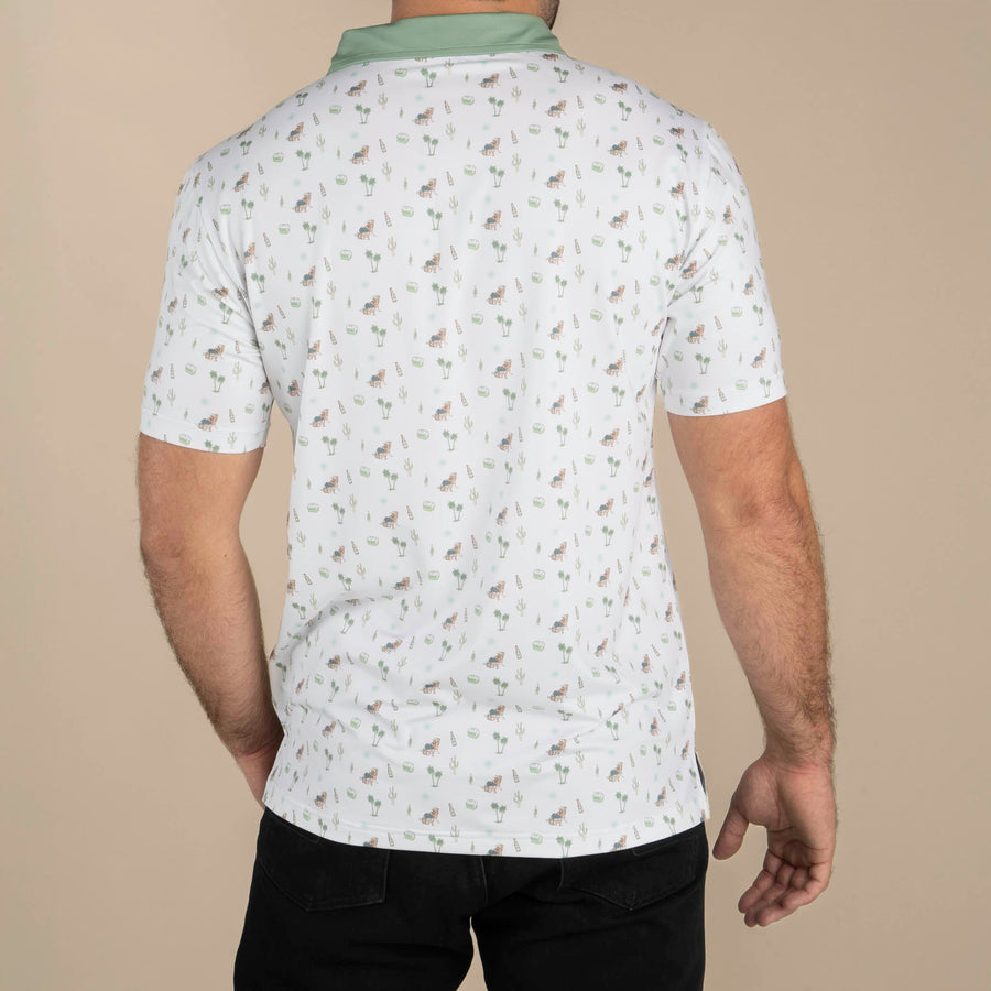 Sendero High Noon Performance Polo - White - Sun Diego Boardshop