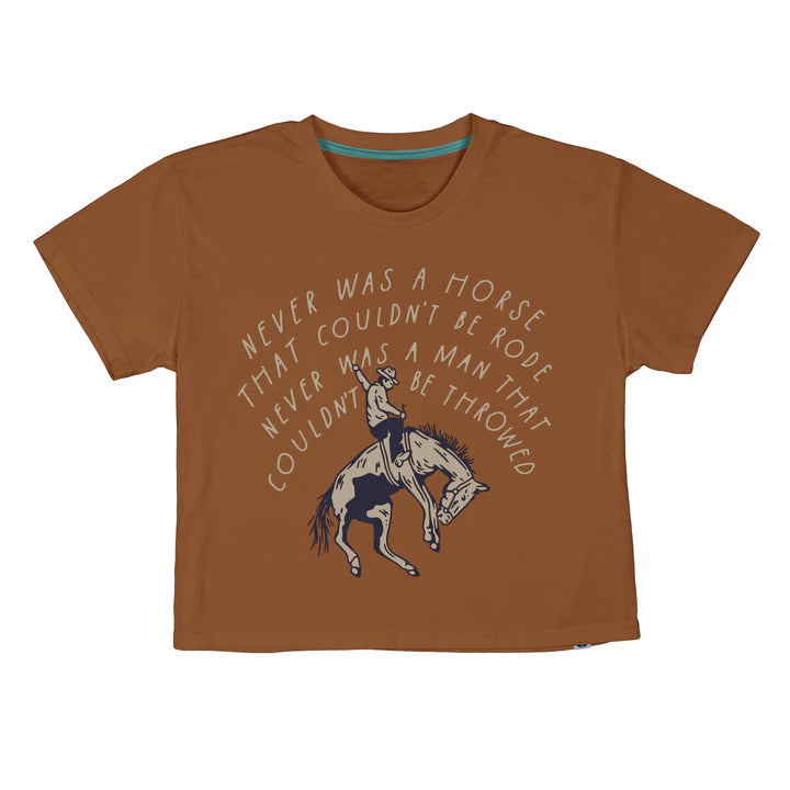 Sendero NEVER WAS A HORSE WOMEN'S CROP TEE  - MEERKAT - Sun Diego Boardshop