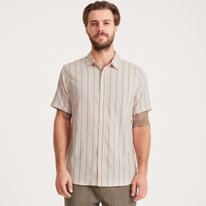 Roark Bless Up Breathable Stretch Shirt - Bone - Sun Diego Boardshop