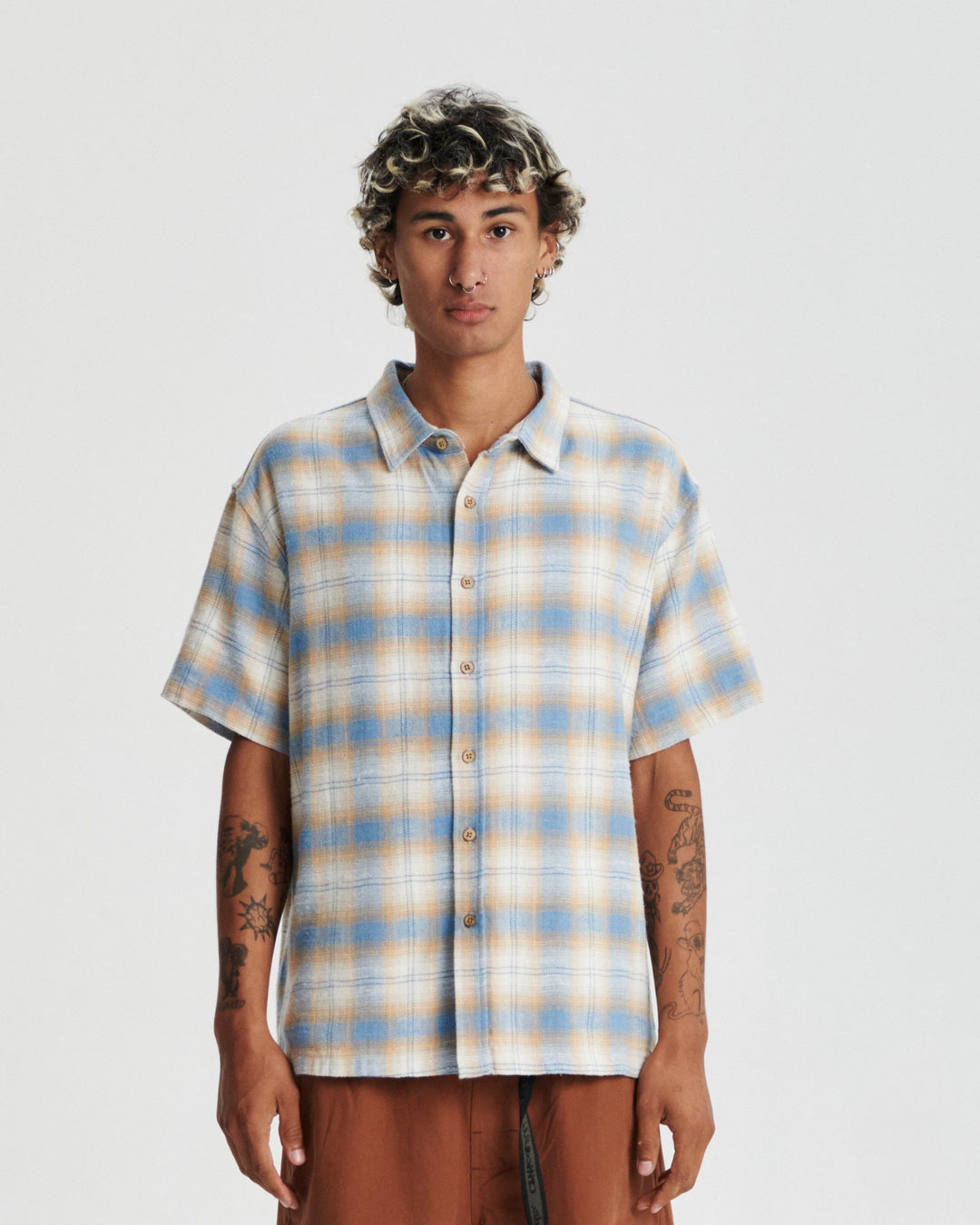 Critical Slide Seaside Shortsleeve Shirt - BLUE - Sun Diego Boardshop