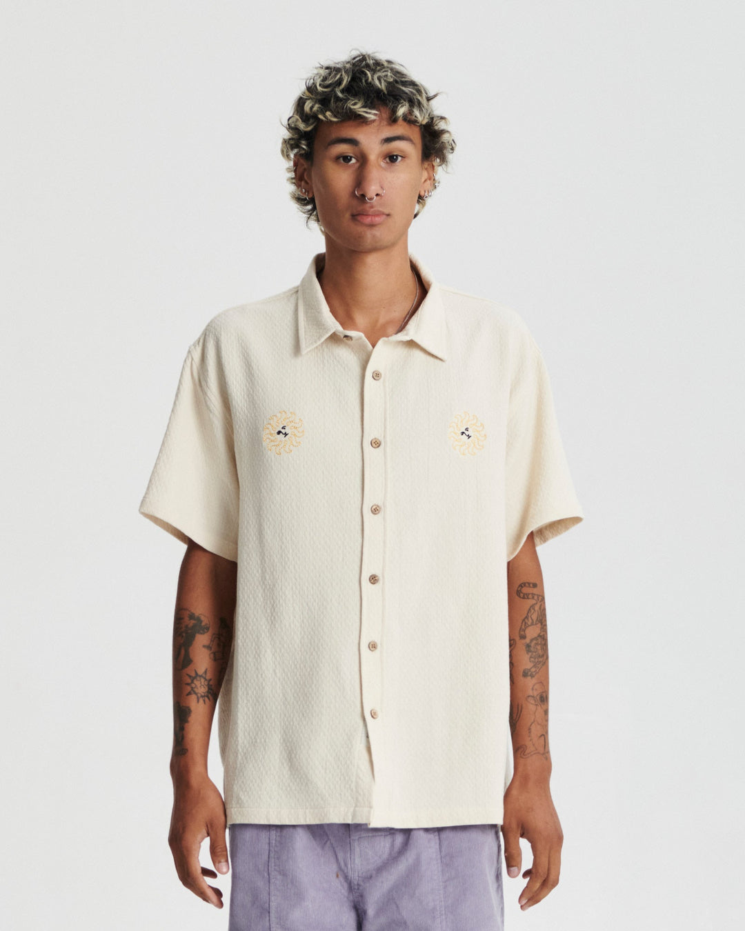 Critical Slide Morning Placement Shirt - ECRU - Sun Diego Boardshop