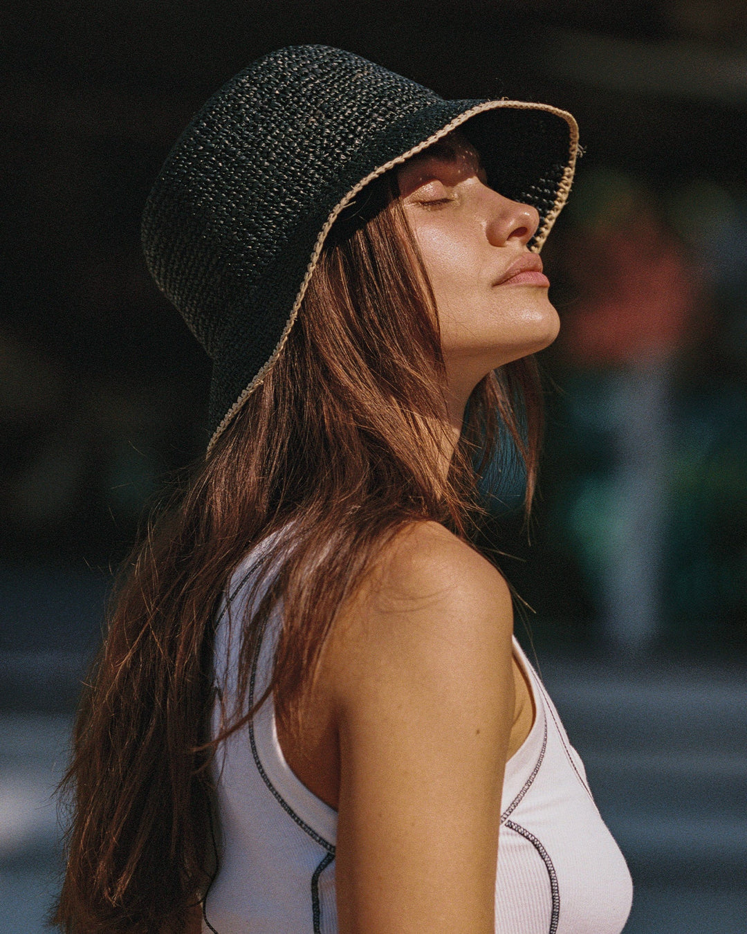 L Space Isadora Bucket Hat - Black/Cream - Sun Diego Boardshop