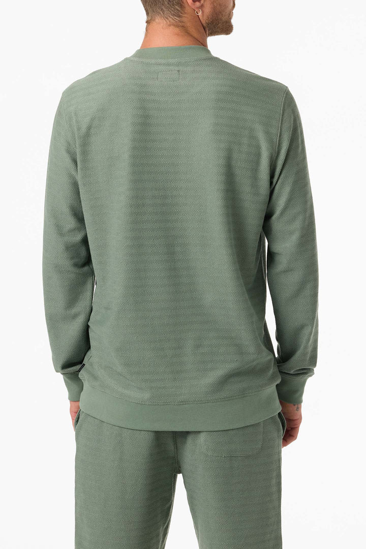 O'Neill Men's Bavaro Solid Crew Neck Fleece - Sage - Sun Diego Boardshop