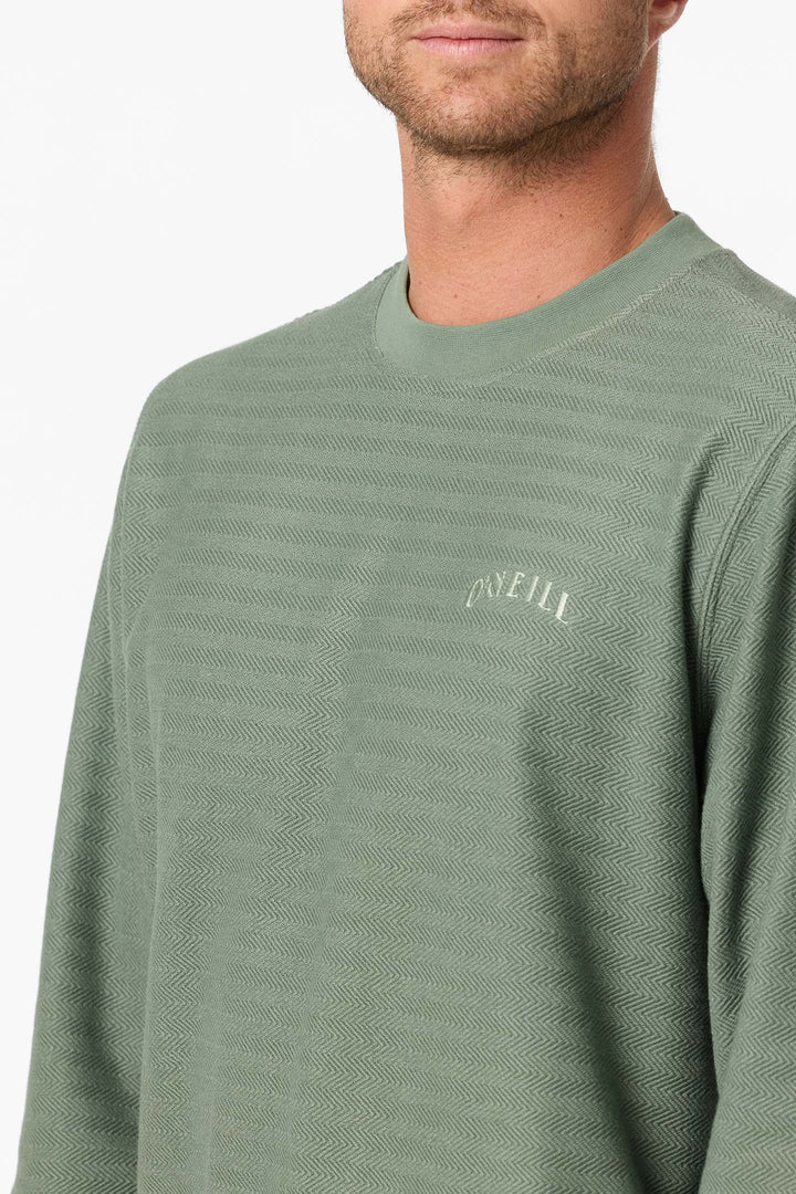 O'Neill Men's Bavaro Solid Crew Neck Fleece - Sage - Sun Diego Boardshop