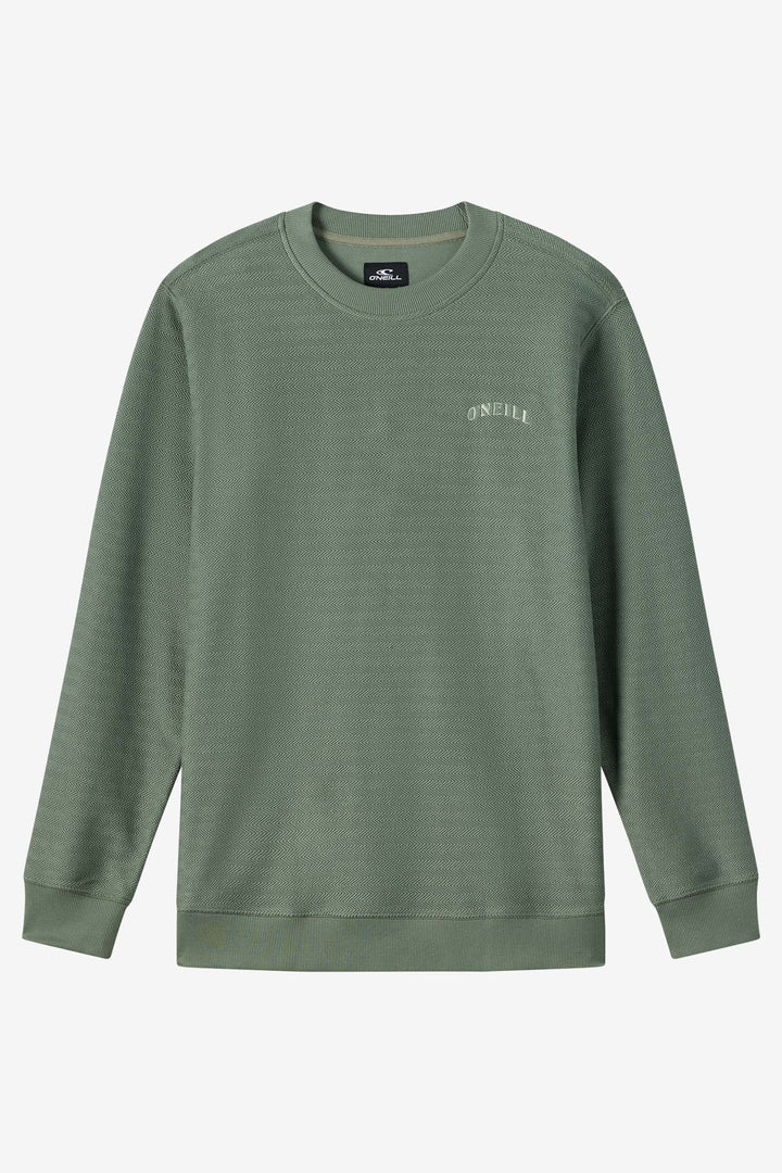 O'Neill Men's Bavaro Solid Crew Neck Fleece - Sage - Sun Diego Boardshop