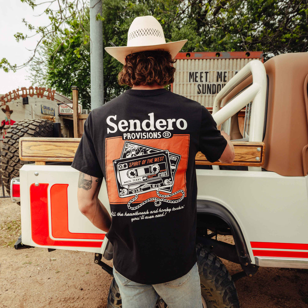 Sendero Men's Cassette Tape T-Shirt - Black - Sun Diego Boardshop