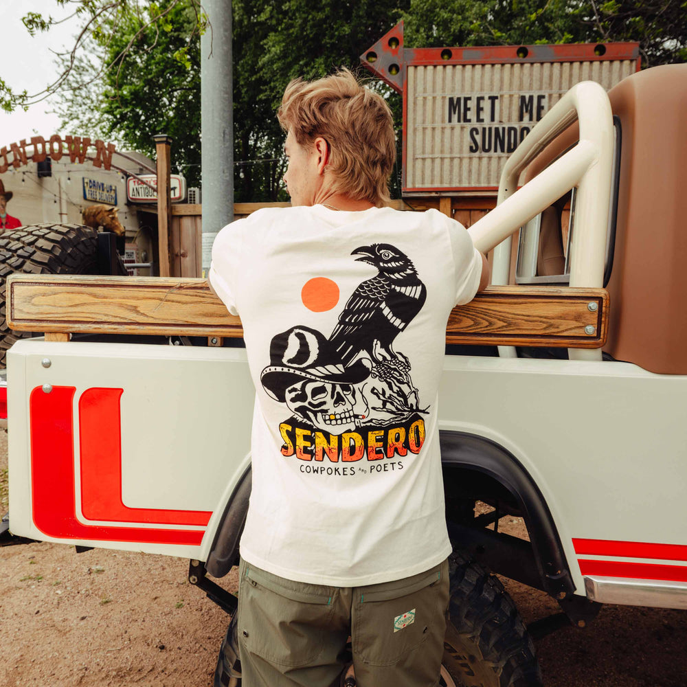 Sendero Men's Cowpokes & Poets T-Shirt - Vintage White - Sun Diego Boardshop