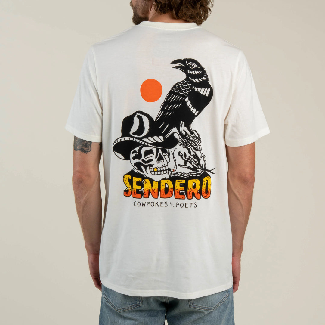 Sendero Men's Cowpokes & Poets T-Shirt - Vintage White - Sun Diego Boardshop