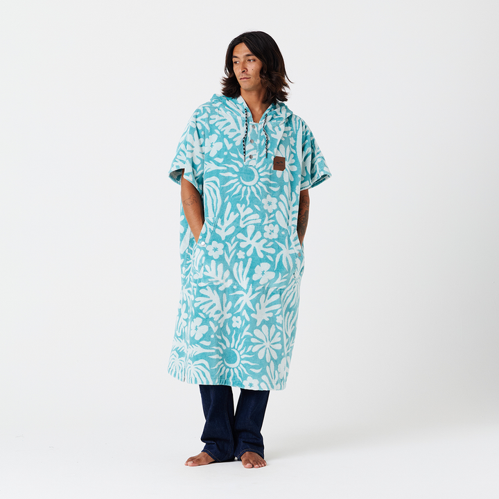 Slowtide Sunny Extra-Warm Poncho - Sky Blue - Sun Diego Boardshop