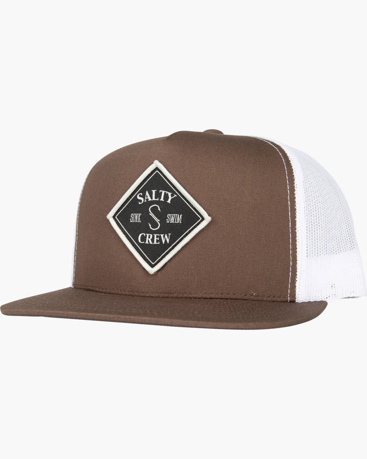 Salty Crew Tippet Trucker Hat - BROWN/WHITE - Sun Diego Boardshop