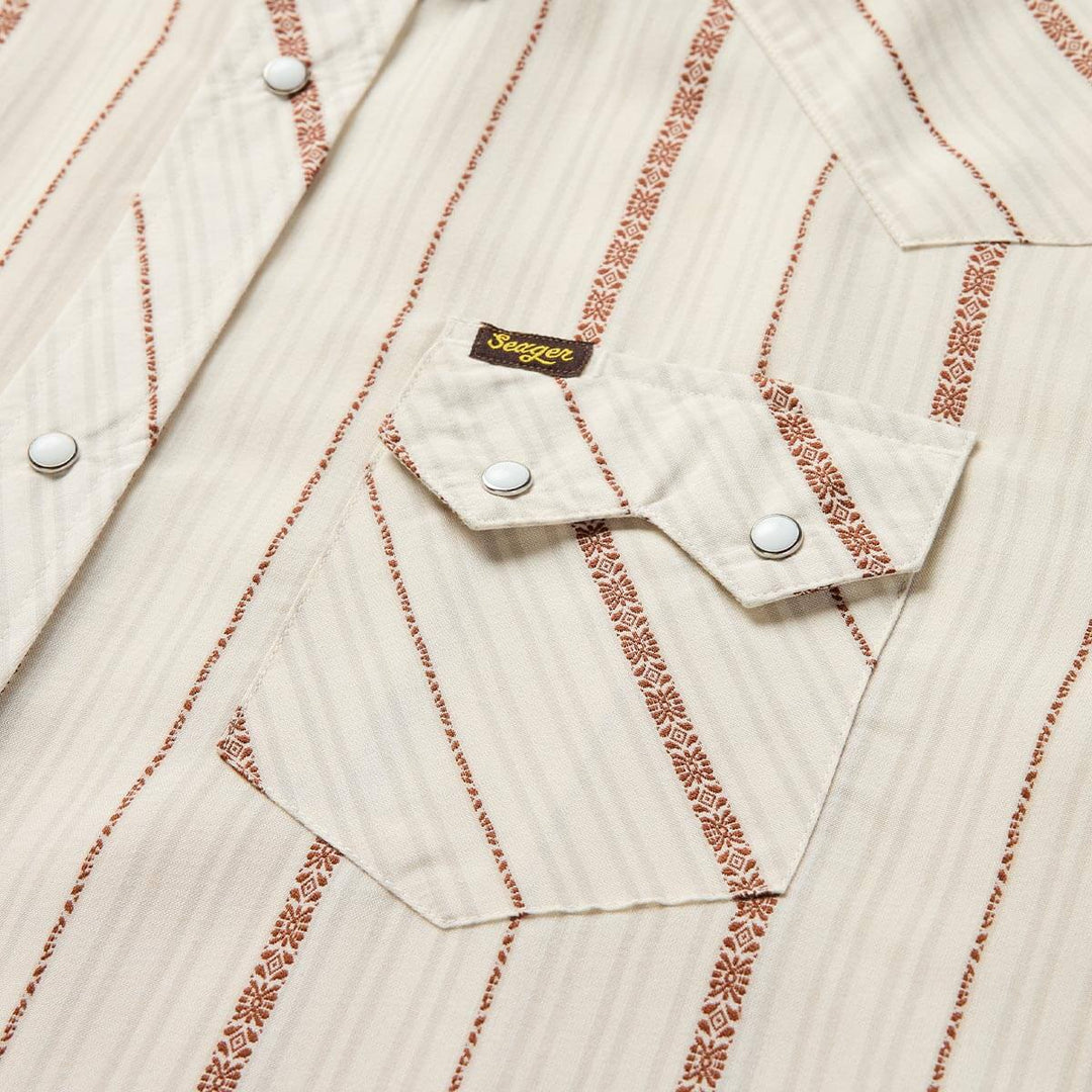 Seager Men's Sawtoof Short Sleeve Shirt - Azteca Tile - Sun Diego Boardshop