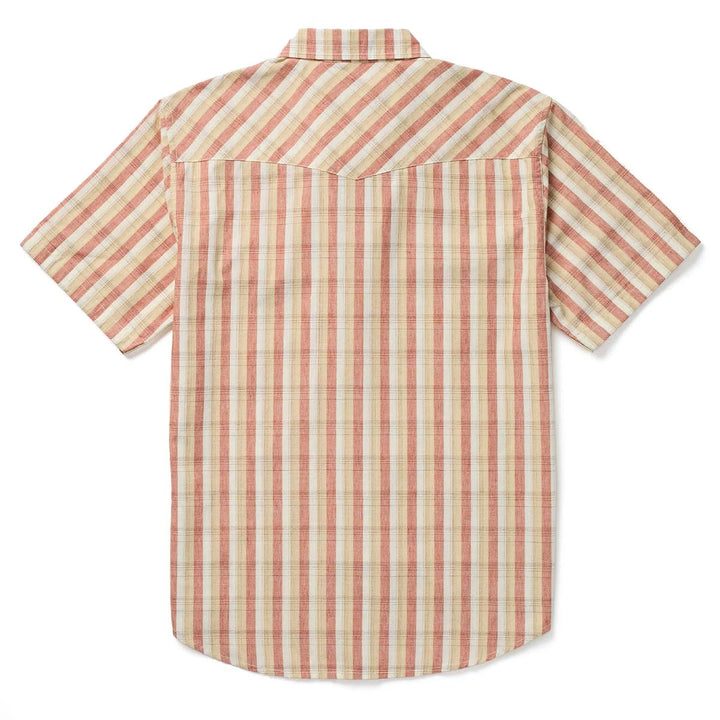Seager Men's Sawtoof Short Sleeve Shirt - White Wash Plaid - Sun Diego Boardshop