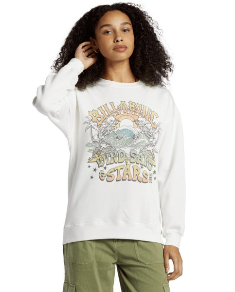 Billabong Wind In Your Hair Sweatshirt  - SALT CRYSTAL - Sun Diego Boardshop