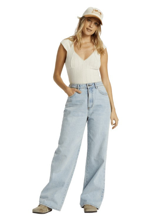 Billabong Aaliyah Baggy Jeans - ALDA BLUE - Sun Diego Boardshop