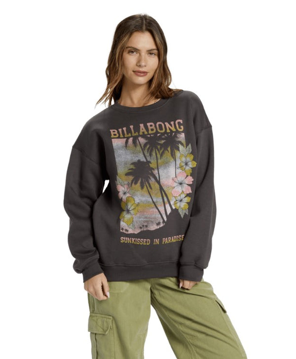 Billabong Sunkissed Paradise Sweatshirt - OFF BLACK - Sun Diego Boardshop