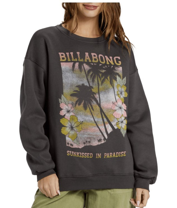 Billabong Sunkissed Paradise Sweatshirt - OFF BLACK - Sun Diego Boardshop