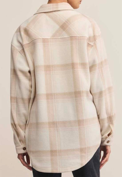 Z-Supply Hiker Two Tone Fleece Jacket - Smokey