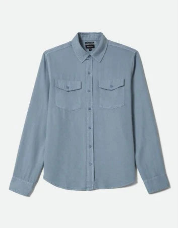 Brixton Cool Comfort Wayne Shirt - Dusty Blue - Sun Diego Boardshop