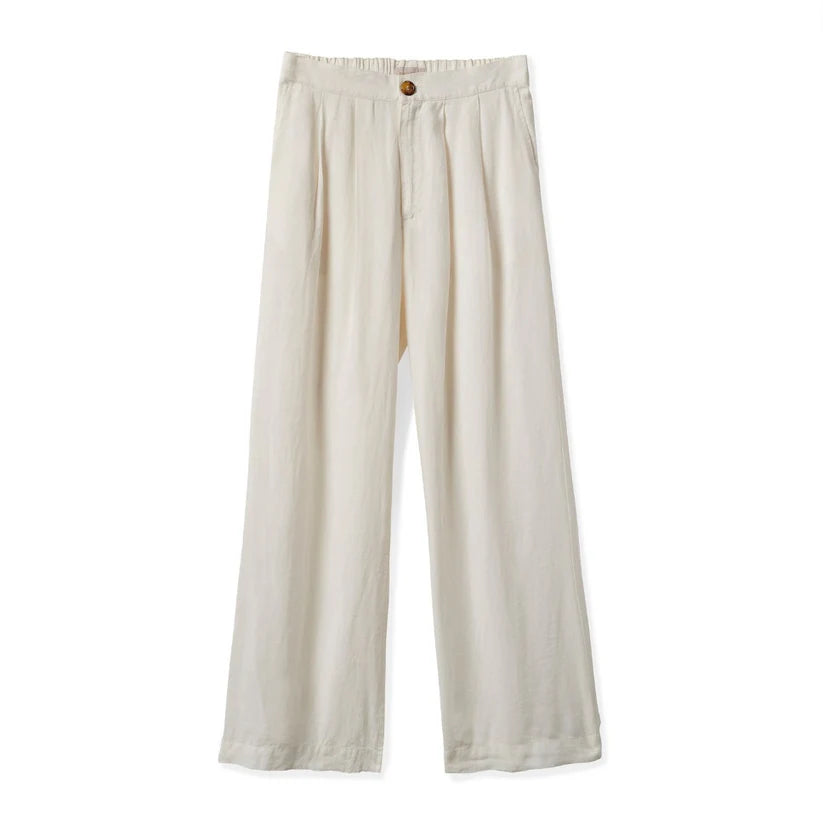Brixton Vintage Linen Wide Leg Pant - Off White - Sun Diego Boardshop