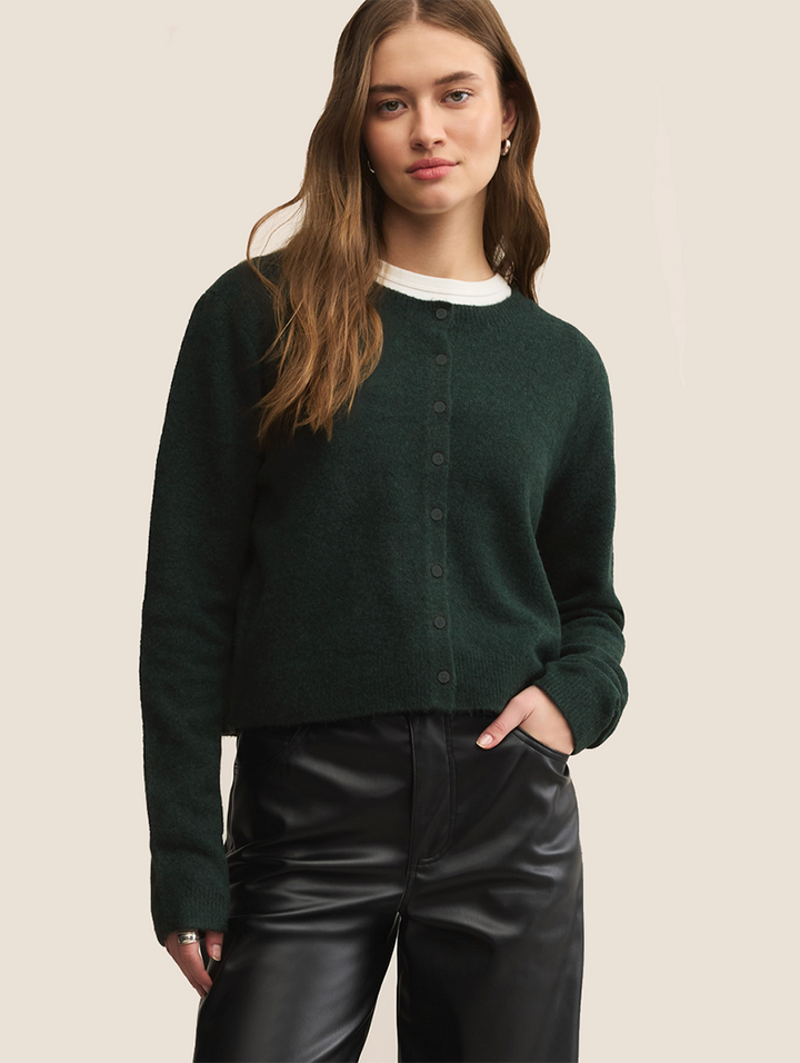 Z-Supply Medina Cozy Cardigan - Garland Green - Sun Diego Boardshop