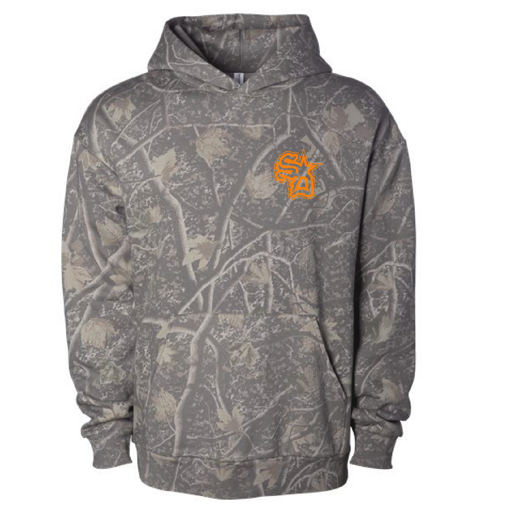 SunDiego SD Star Deadwood Camo Sweatshirt - Camo/Orange - Sun Diego Boardshop