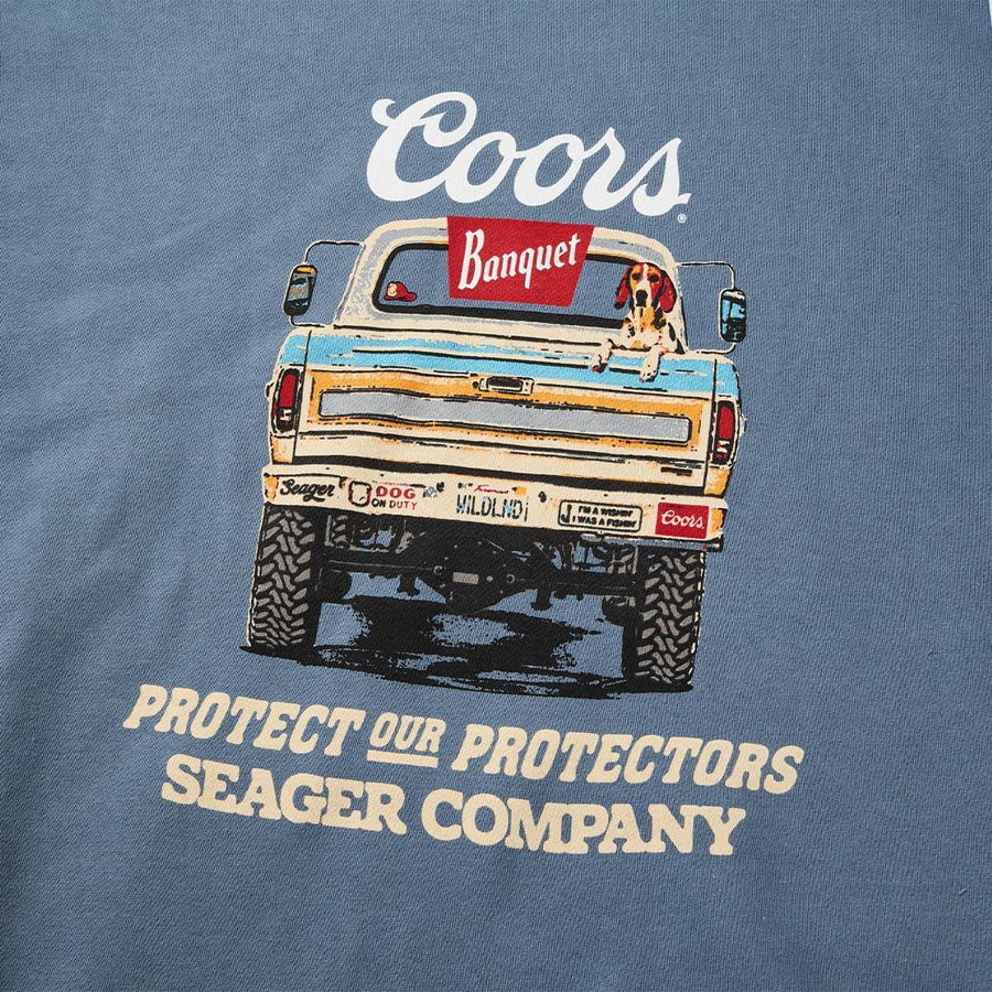 Seager Seager X Coors Banquet Bumper Hoodie - Blue - Sun Diego Boardshop